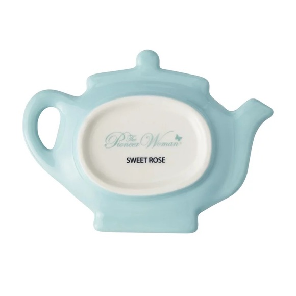 🌺 New Pioneer Woman Sweet Rose Tea Bag Holders, Set of 2, Red and Blue - Picture 9 of 11